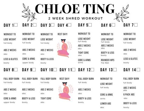 chloe ting's 2019 2 week shred program.